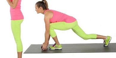 Set of exercises to lose weight on legs