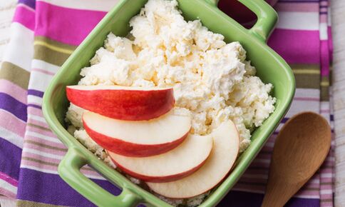 Cottage cheese with apples for weight loss