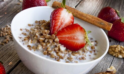 Diet on kefir and buckwheat for weight loss
