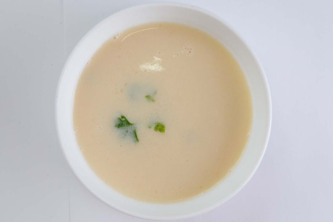 Mashed fish soup for pancreatitis