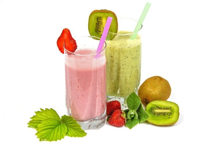 Fruit smoothie for weight loss and body cleansing